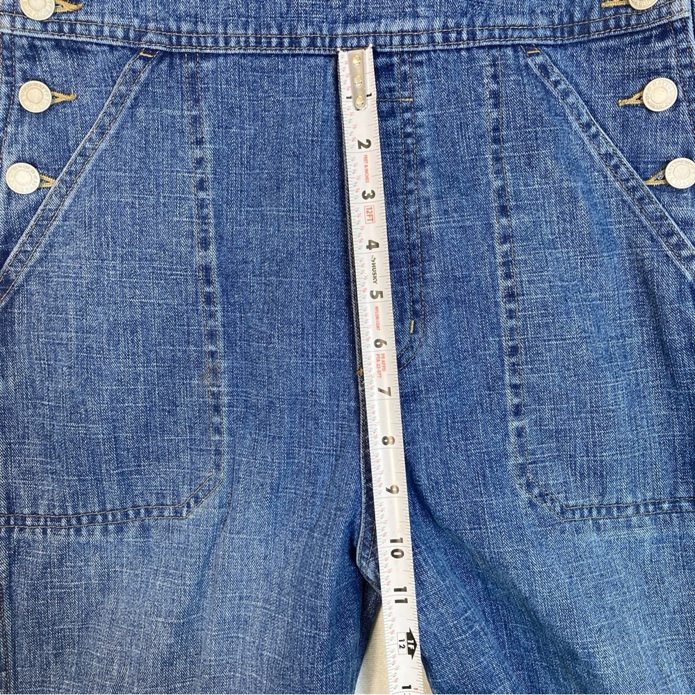Old Navy Juniors Overalls The Best in Demin Classic Blue Jeans Size 16 Cotton - Picture 14 of 16